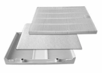 BRUNE Fine Dust F7 Air Filter Set with F7 filter, coarse dust pre-filter, and filter frame for the BRUNE B 600 Professional Humidifier